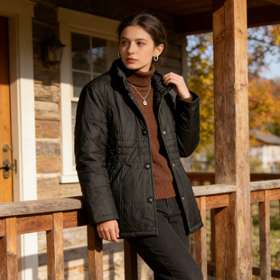 老货撤柜~千禧年代复古休闲风~中厚款棉衣棉服夹克外套女秋冬