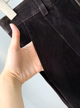 奢贵高货原700元~男装奢华贵气高腰厚实灯芯绒裤西装裤秋冬BA0011
