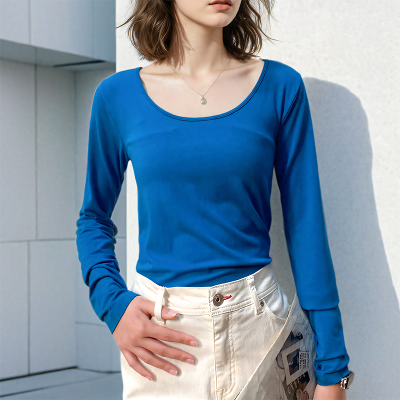 巨好！竹纤维！超舒服长袖T恤女