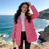 羽绒服女冬季 超值 保暖御寒 厚款 连帽中长款 品牌撤柜 质量超好