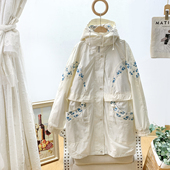 连帽风衣女秋冬派克服 年代复古宽松大码 质量巨好 vintage中古款