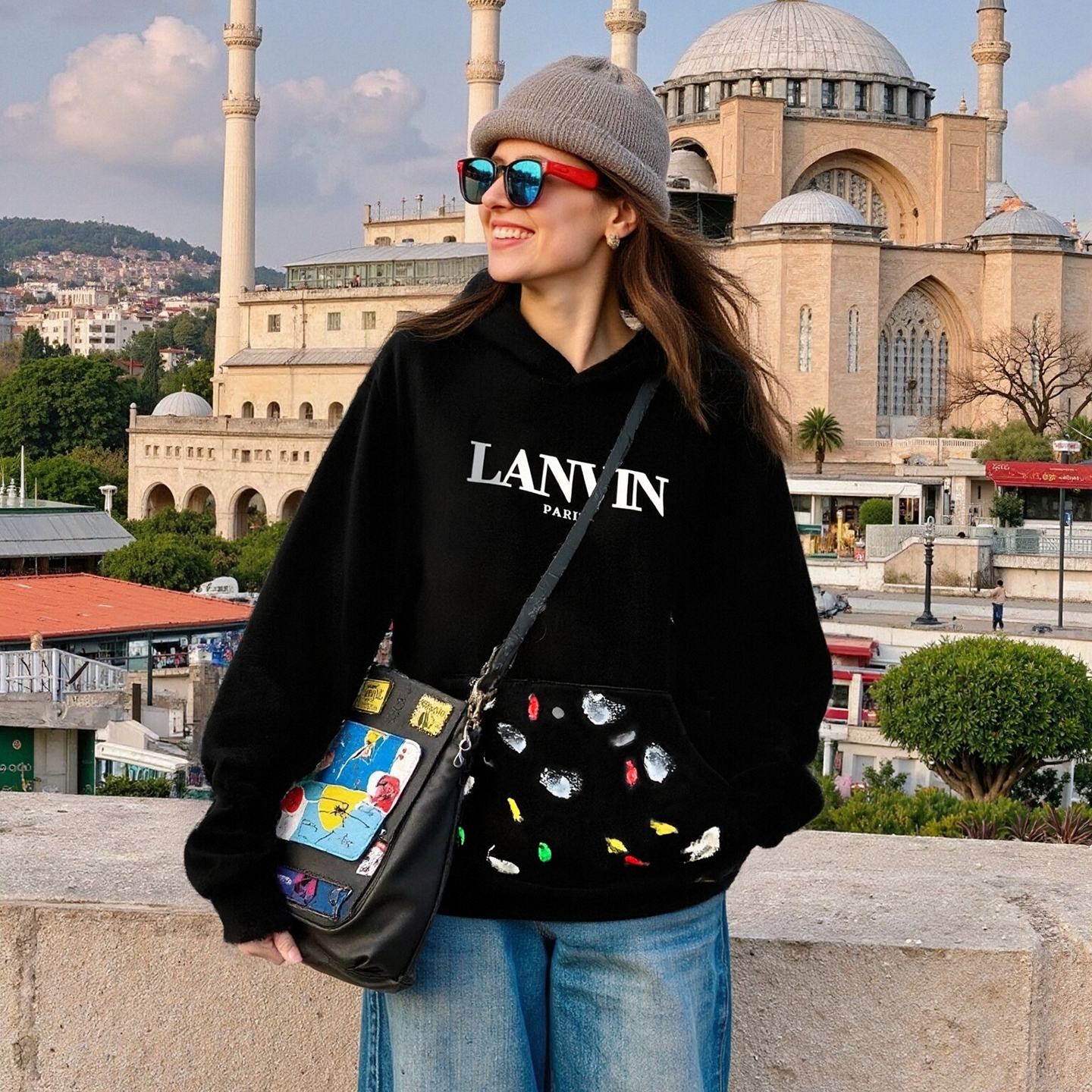 加绒保暖休闲连帽卫衣绒衫女秋冬