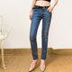 100%棉 撤柜单 复古休闲显瘦棉弹牛仔裤 长裤 穿 无假期 女四季 人