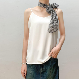 日常休闲雪纺背心可调节吊带打底衫 无假期 清凉一夏 外贸单 人