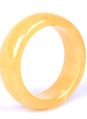 天然黄玉手镯 黄玉髓玉镯子 黄玉镯子手饰