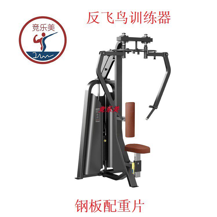 商用直臂夹胸训练器反飞鸟蝴蝶机健身房坐式练胸大型力量健身器材