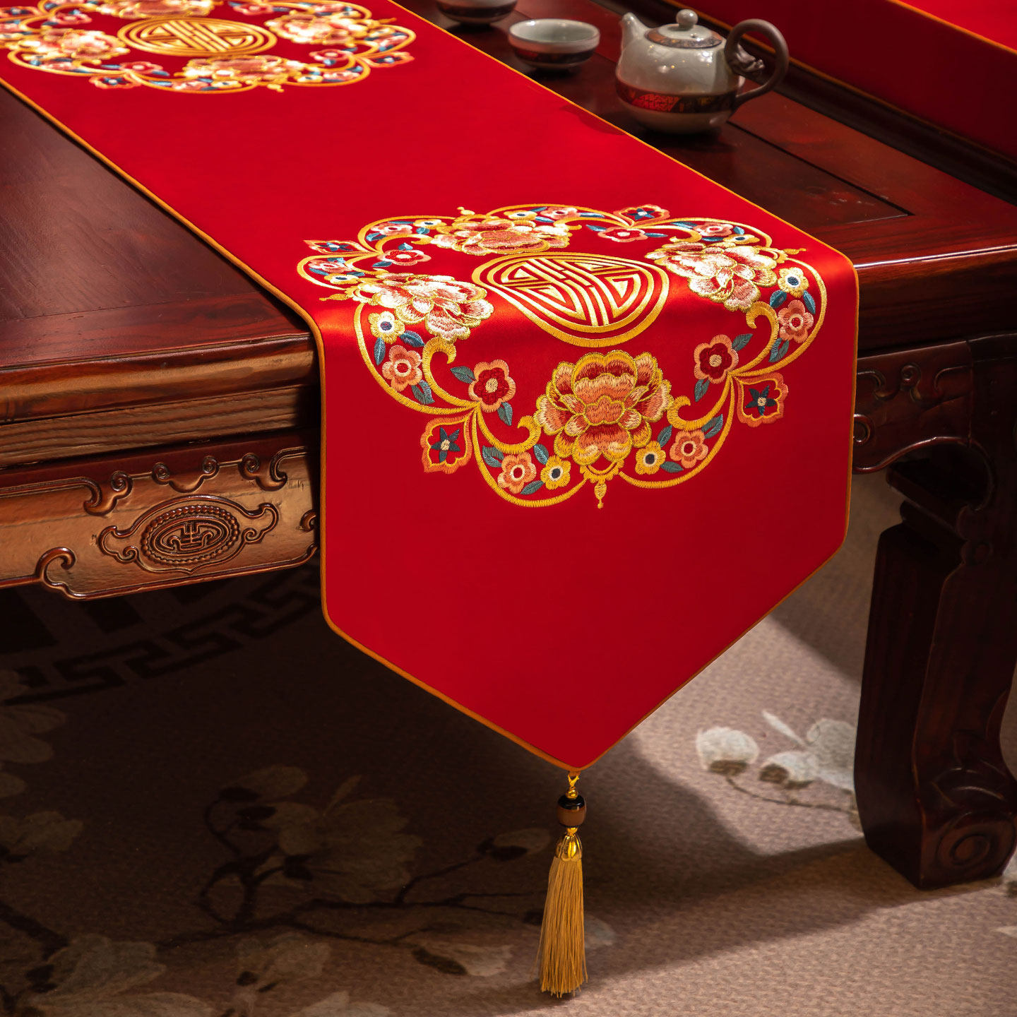 中式桌旗茶桌垫布茶台茶旗长条布艺茶席垫子餐桌桌布茶几台布定制,居家布艺,桌旗,淘宝优惠券,粉丝福利购,淘宝优惠卷