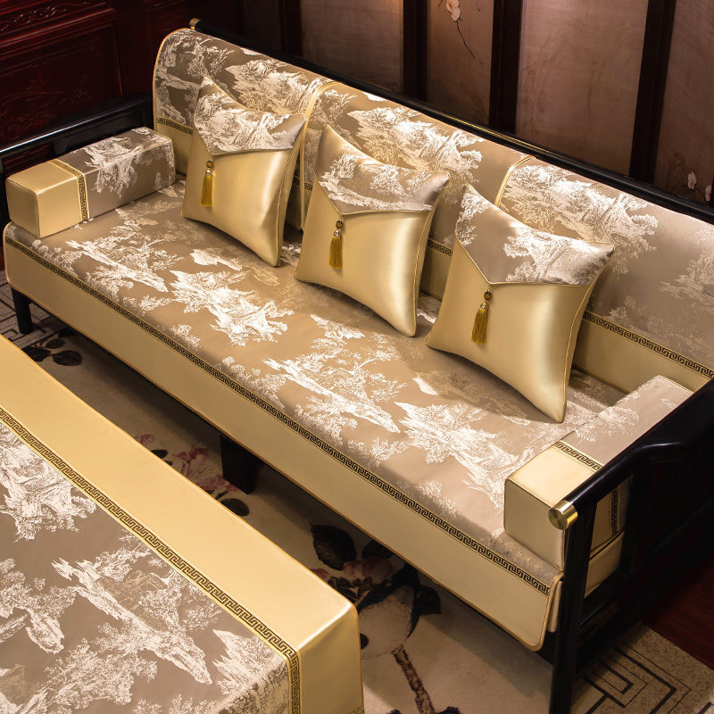 新中式沙发垫沙发盖布靠背巾坐垫子四季通用防滑红木沙发套罩定制,居家布艺,沙发套,淘宝优惠券,粉丝福利购,淘宝优惠卷