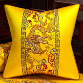 中式 靠垫床上软包靠背高级护腰垫沙发榻榻米靠枕可拆 抱枕套新中式