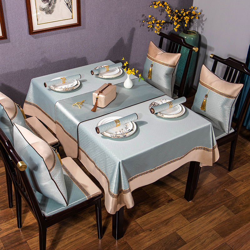 桌布中式家用长方形防尘