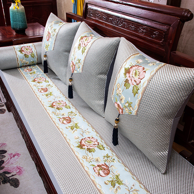 艺帛乾堂花令凉席沙发垫