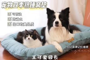 petmassive宠物四季窝垫防泼水可拆洗不沾毛好打理狗窝猫窝