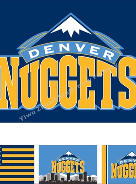 NBA 丹佛掘金队旗帜美国篮球队旗 Denver Nuggets Flag