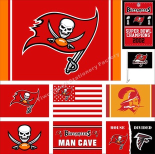 NFL 坦帕湾海盗旗帜 美国橄榄球队旗 Tampa Bay Buccaneers Flag