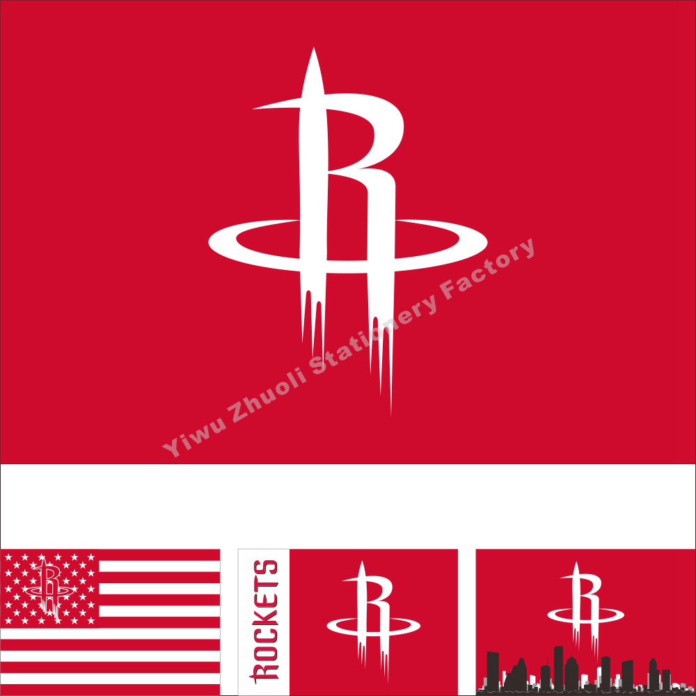 nba 休斯敦火箭队旗帜 美国篮球队旗 houston rockets flag