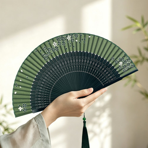 木木夕夏季清新便携小折扇