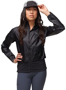 Outdoor Research Helium Wind女士轻型带帽防风防雨冲锋衣OR