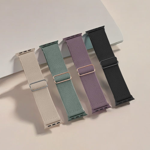 适用苹果S8手表表带Ultra 2车线弹力表带iwatch S9尼龙手表带49MM
