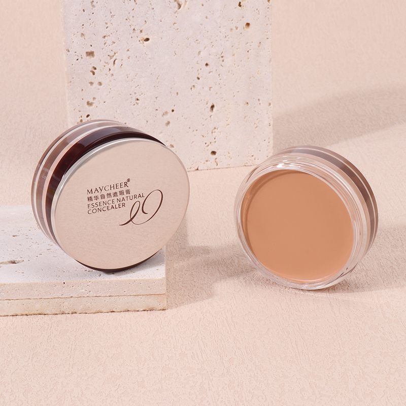 正品MAYCHEER美茜儿精华魔法遮瑕膏粉底膏 遮瑕疵痘黑眼圈 送粉扑