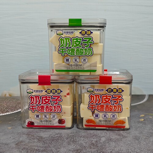 天骄牧都奶皮子干噎酸奶450克内蒙特产酸奶块奶制品零食休闲小吃