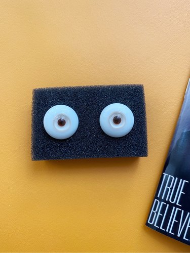 娃娃国产灰色小虹膜玻璃眼珠