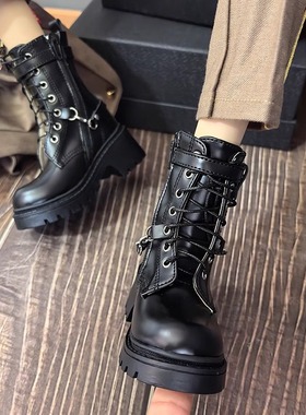 【睡睡家】BJD娃娃鞋子带跟马丁靴3分大叔壮叔黑色白色龙魂73HID