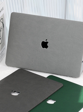Macbook笔记本保护壳M4芯片苹果Pro14电脑16细格纹A2779外壳m3保护套A2681配件Air15轻薄PU皮13.6套A2337