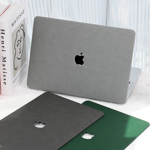Macbook笔记本保护壳M4芯片苹果Pro14电脑16细格纹A2779外壳m3保护套A2681配件Air15轻薄PU皮13.6套A2337