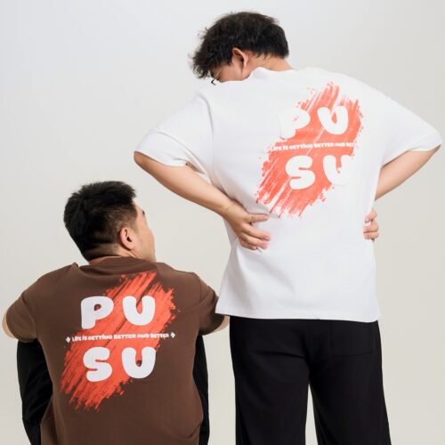 「PUSU」280g纯棉双纱短袖T恤