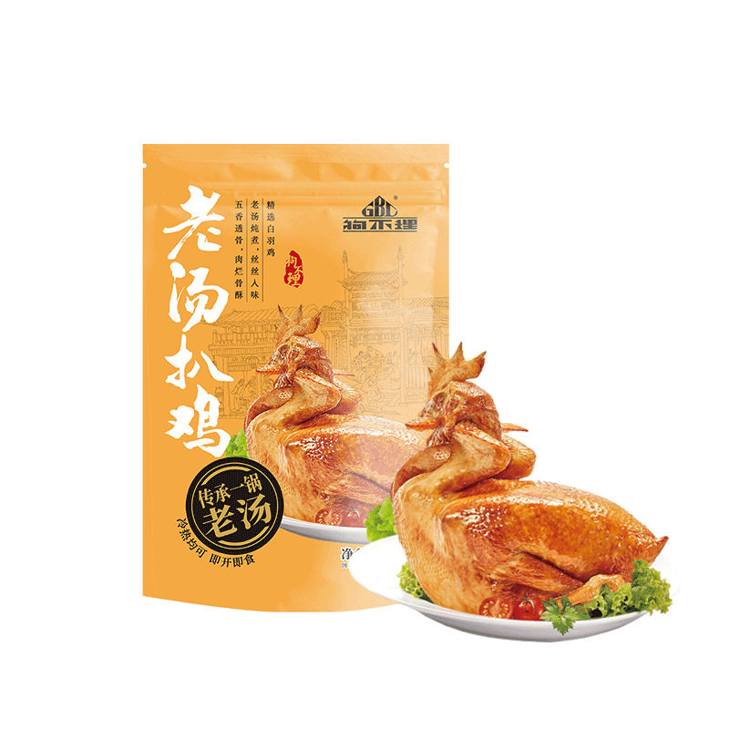 天津狗不理500g扒鸡烧鸡半成品下酒菜预制菜年夜饭酱货熟食