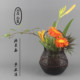 竹编花篮手工编织花器日式 饰中华花艺佛前供花工艺品 花道茶社楼装