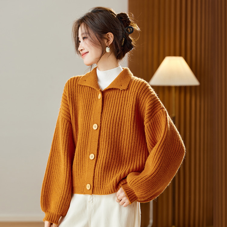 高领常规套头标准腈纶毛针织衫