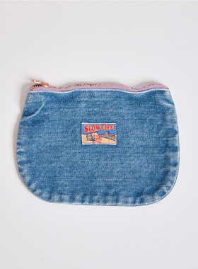 国棉壹厂复古洗水零钱包全棉牛仔布钥匙包新款证件包便携收纳包