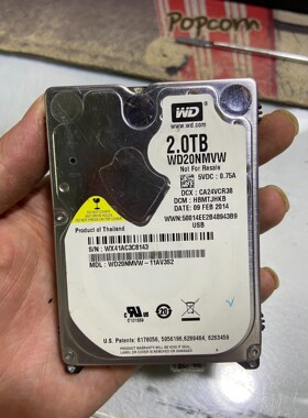 WD20NMVW 转不认盘 实物图 发货不退议价产品