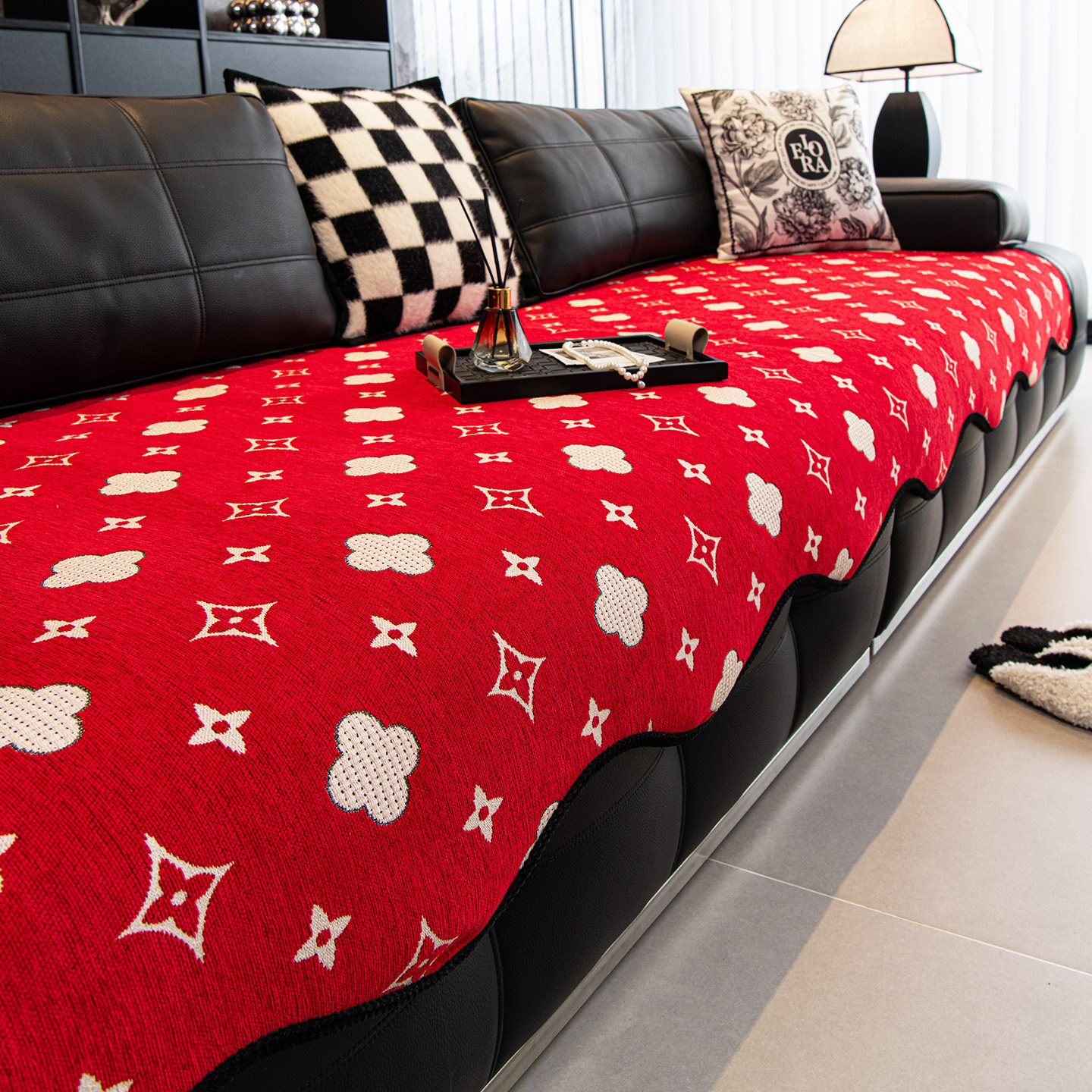 异形沙发垫四季通用2026新款防猫抓雪尼尔座垫布直排防滑沙发坐垫,居家布艺,沙发垫,淘宝优惠券,粉丝福利购,淘宝优惠卷