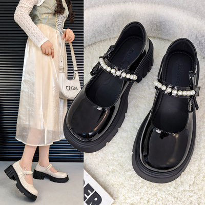 浅口玛丽珍鞋2025秋季新款真皮