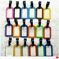 Многоцветная багажная бирка, чемодан, портативная сумка для путешествий, увеличенная толщина, подарок на день рождения, делается под заказ, с печатью вашего логотипа