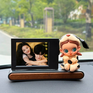 DIY情侣宝宝亲子照片定制车载相框摆件汽车停车挪车号码 牌拍立得