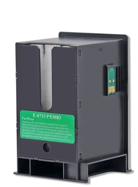 适用 EPSON WF3520 L1455 WF7621 7620 3640 维护箱 T6711废墨仓