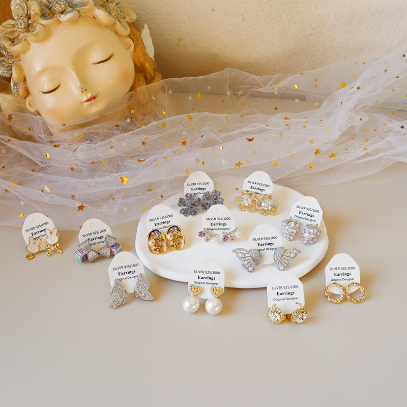 日常轻奢高品质韩版925银针耳钉（大小见模特上耳图）,饰品/流行首饰/时尚饰品新,耳环,淘宝优惠券,粉丝福利购,淘宝优惠卷