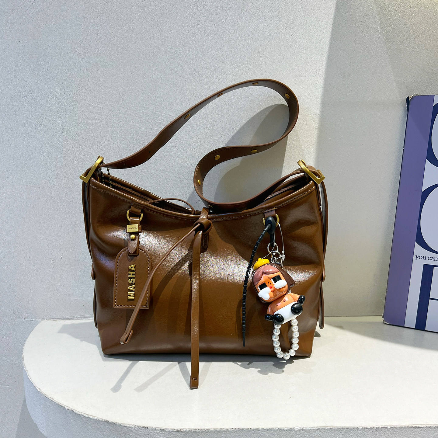 玛莎高级感大容量托特包百搭通勤单肩包女2026新款时尚软皮斜挎包,箱包皮具/热销女包/男包,通用款女包,淘宝优惠券,粉丝福利购,淘宝优惠卷