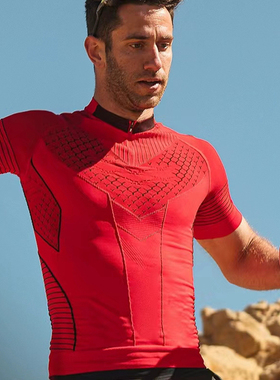 【新品】XBIONIC男倍能竞速圆领短袖专业训练越野高强度体能服