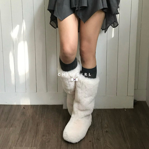 CHILIGIRL长款毛毛雪地靴