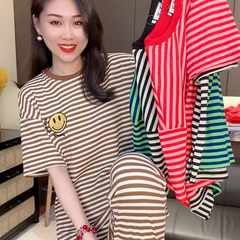 笑脸睡衣女家居服可外传