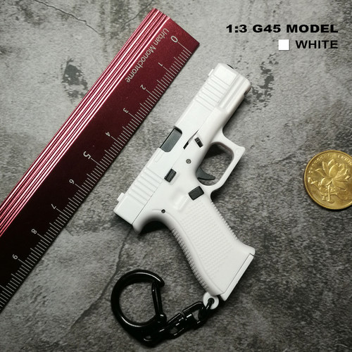 13塑料G45枪模钥匙扣可动可分解