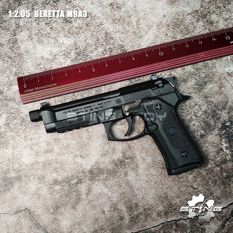 合金帝国1:2.05M9A3合金枪模抛壳玩具可动可拆卸不可发射STINGTOY