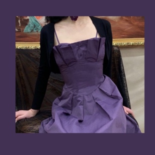 春 短款 晚新款 酒红色小开衫 坎肩 黑色针织坎肩 晚时光秒杀