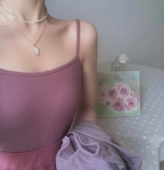 晚时光 打底 显瘦短款 秒杀 紫色螺纹吊带背心女瑜伽内搭夏季