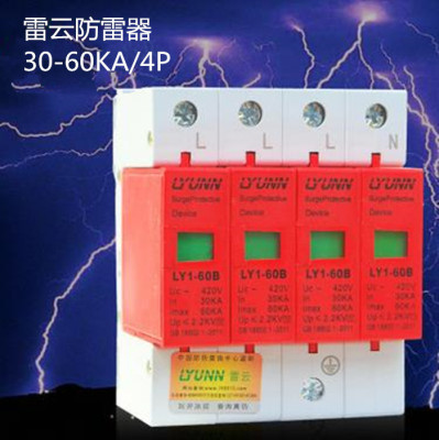 雷云浪涌保护器LY1-60B 4P/60KA SPD电涌保护器30-60KA避雷器