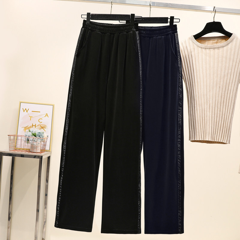 Plus size 6XL women trouser winter velvet wide leg pant Largein the Women's clothing/Boutique , Large size women  category - from Buy2taobao.com to provide professional Taobao agent buy service